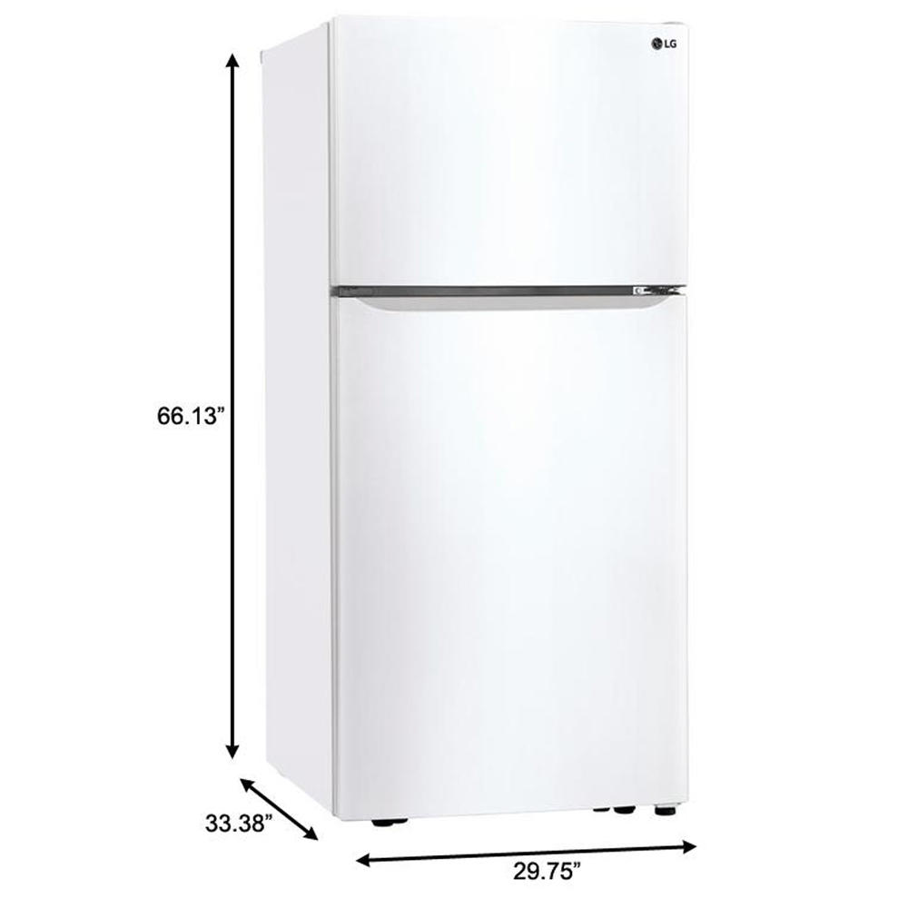LG LTCS20020W 20.2 cu. ft. Top Freezer Refrigerator (30" Width) White