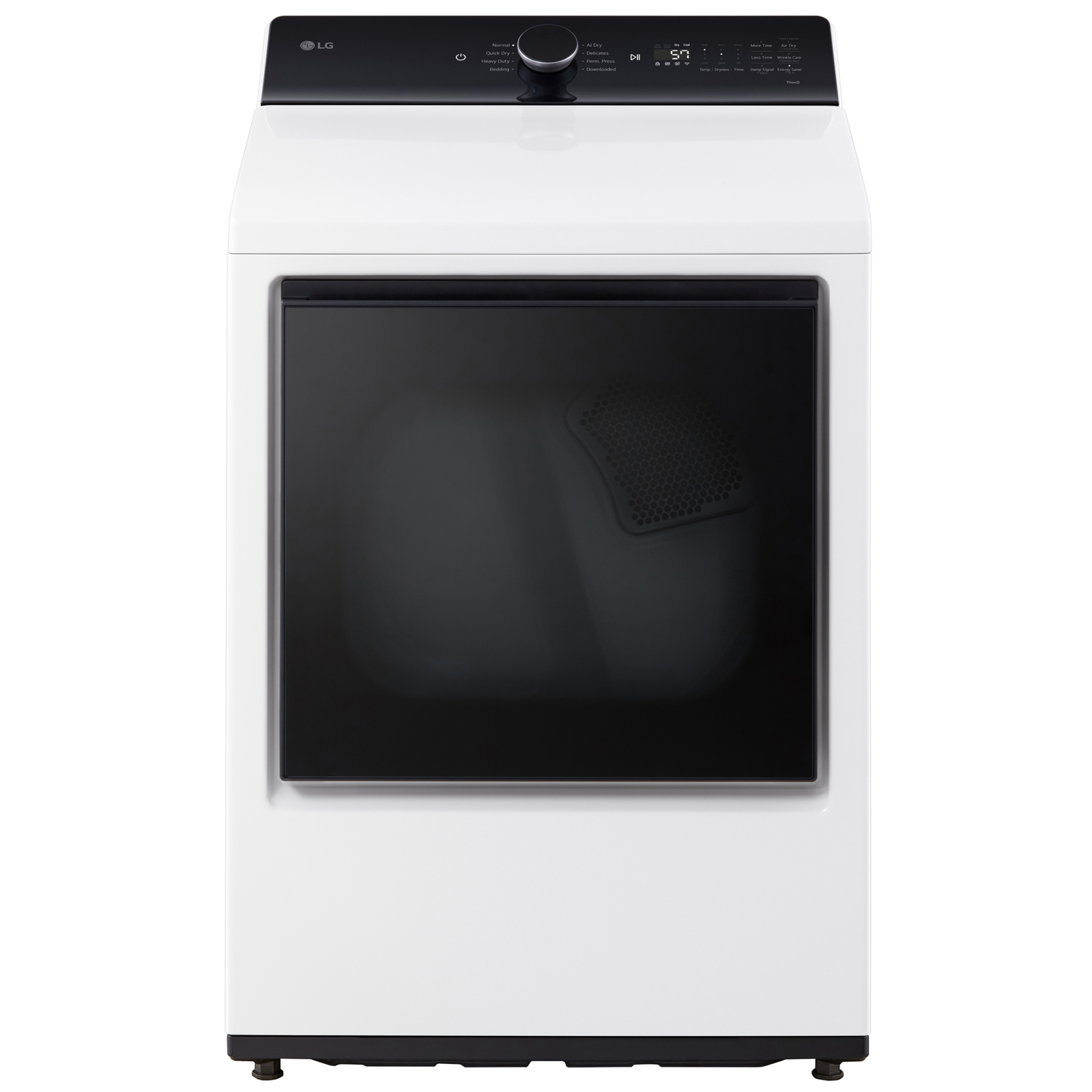 LG DLE8400WE Rear Control Electric Dryer with EasyLoad Door  AI Sensing White  73 cu ft