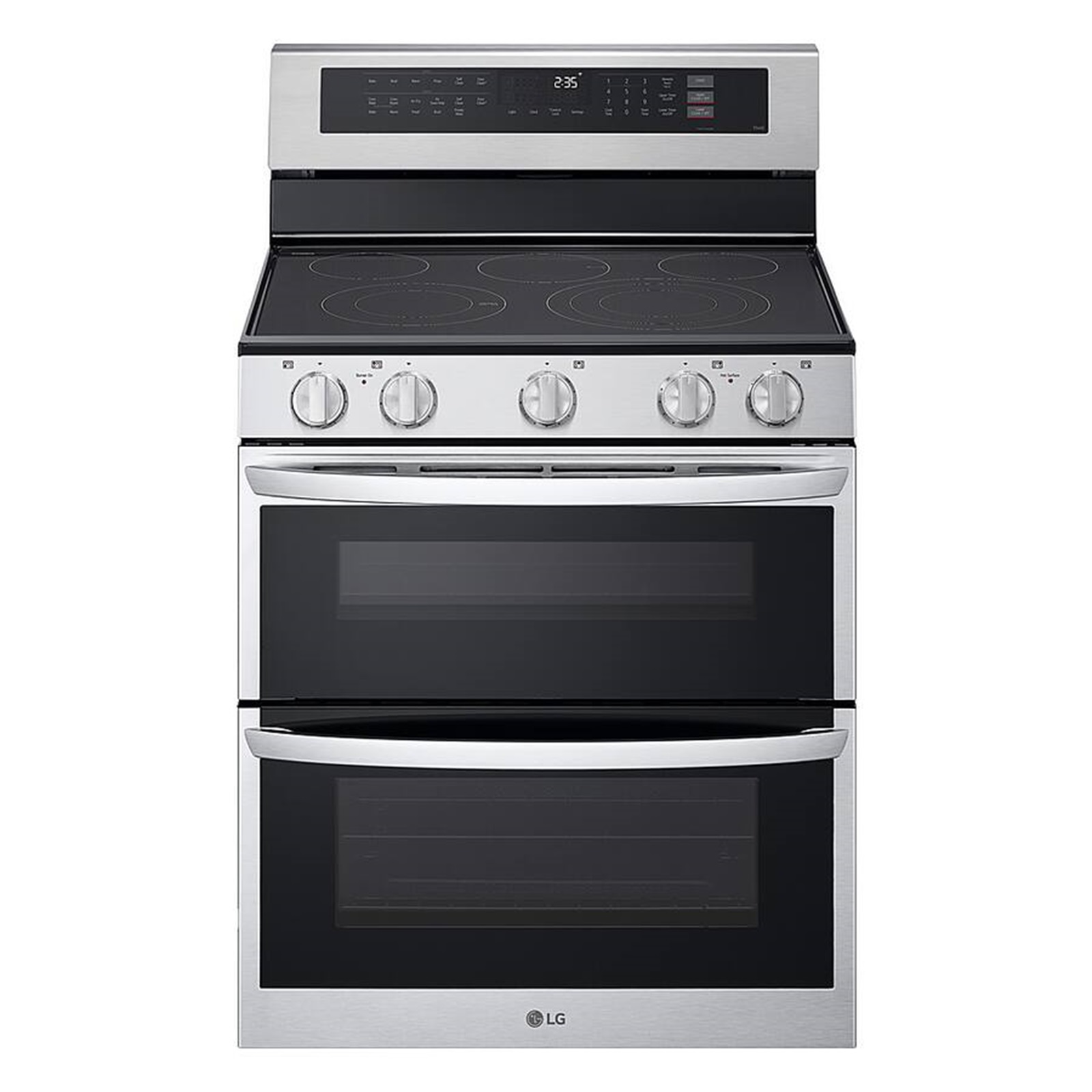 LG LDEL7324SE Smart Electric Double Oven Freestanding Range with ProBake Convection  Air Fry  Sous Vide  73 cu ft