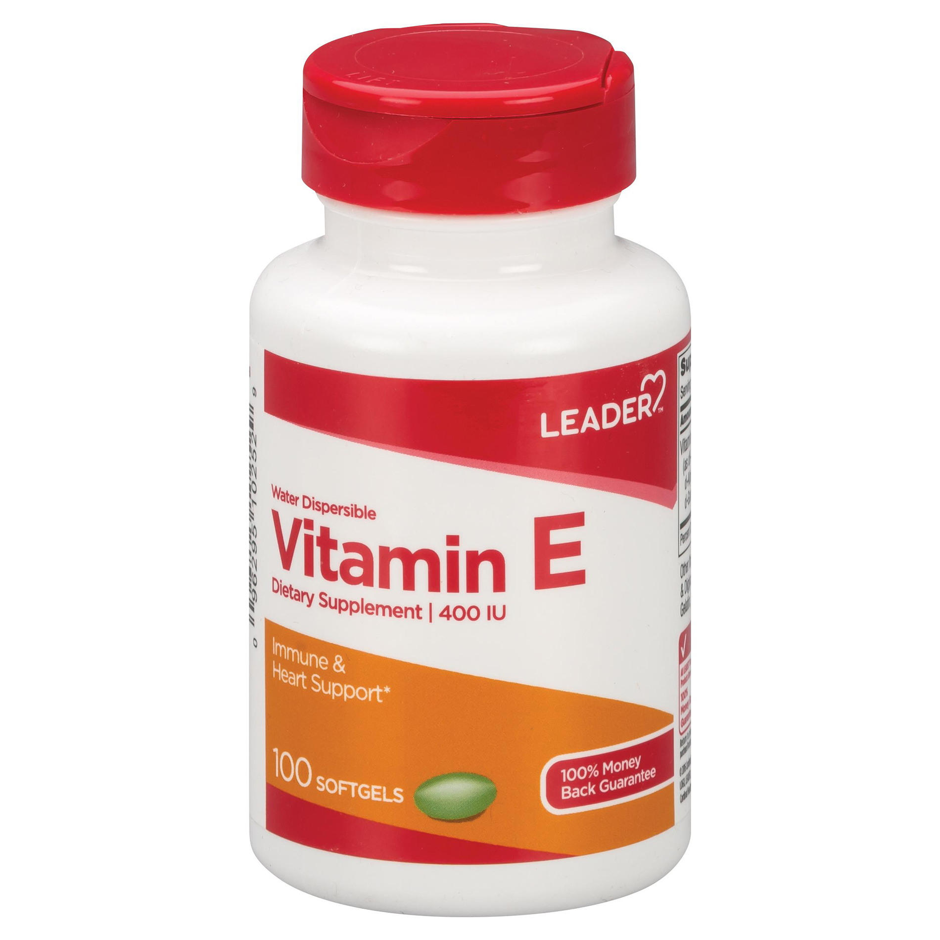 Leader Vitamin E 400IU Water Dispersible Softgels, 100 Count Shop