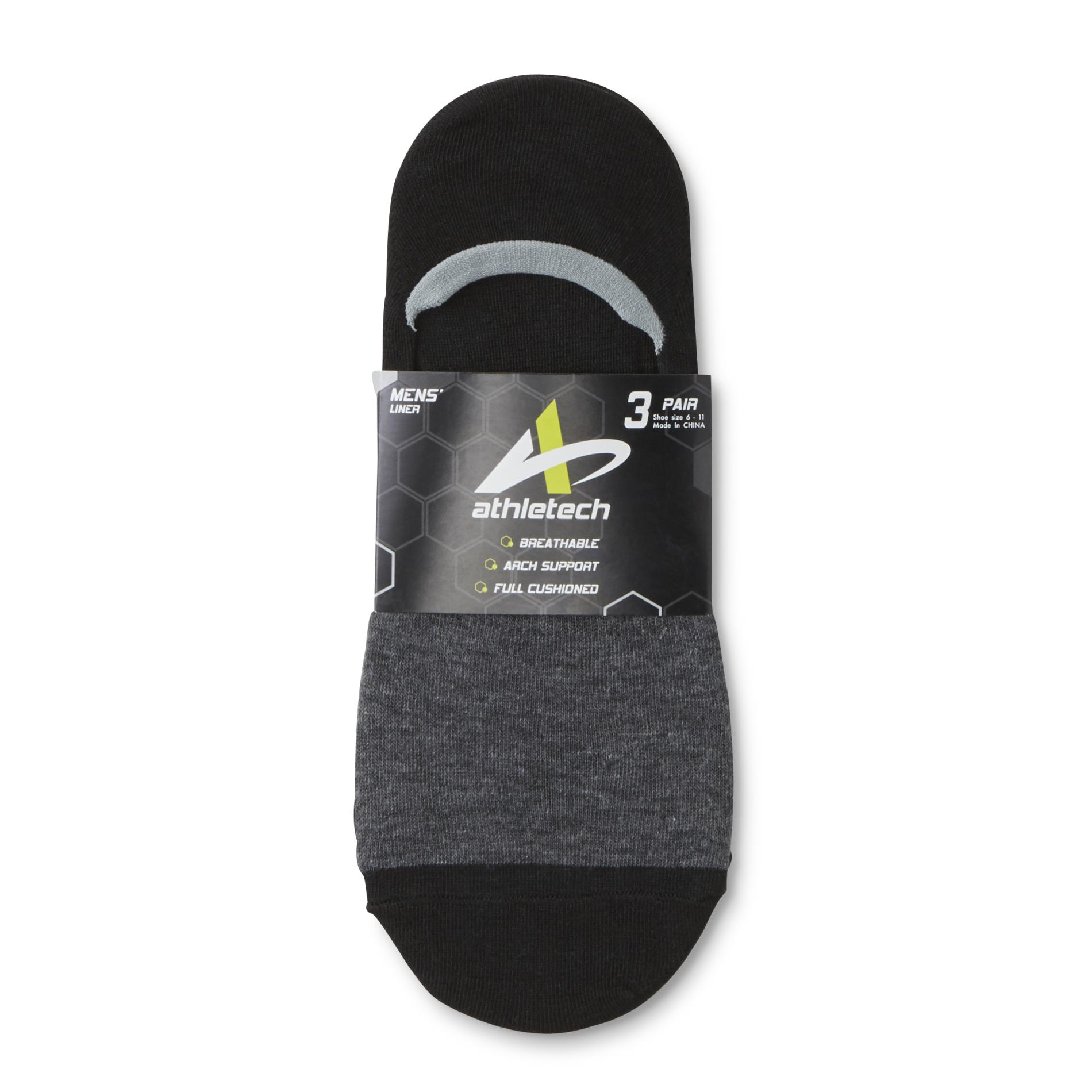 Athletech Men's 3Pairs Sock Liners Shop Your Way Online Shopping