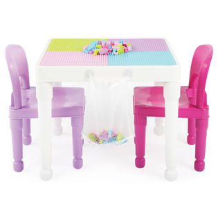 Tot Tutors White Purple Pink Kids 2 In 1 Lego Compatible