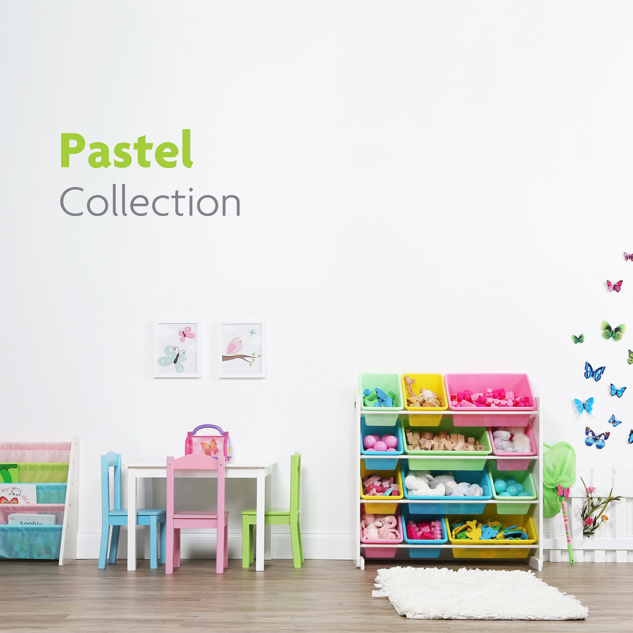 pastel toy organizer