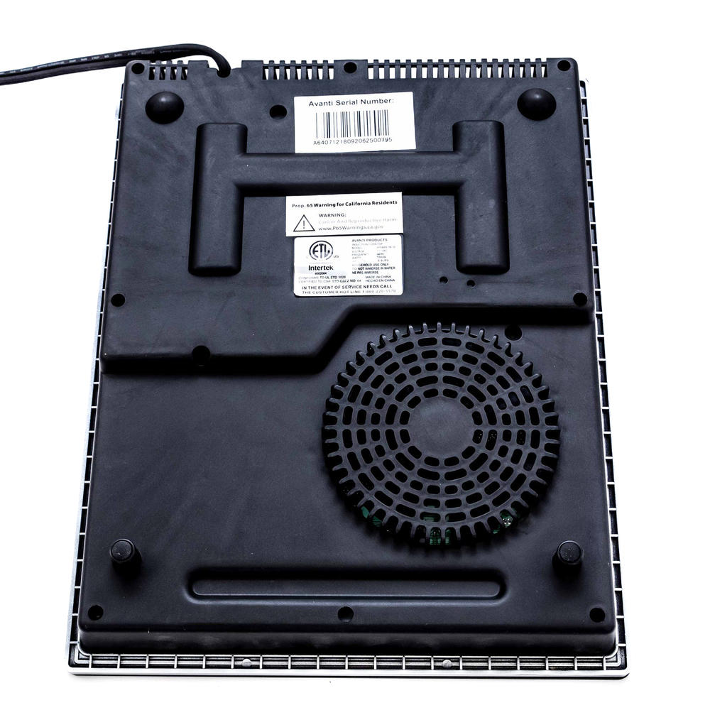 Avanti IH1800L1B-IS 1800W Single Burner Portable Induction Cooktop - Black