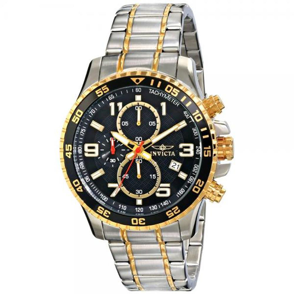 Invicta 14876 Men's Two-Tone Stainless-Steel Chronograph  Watch - Black