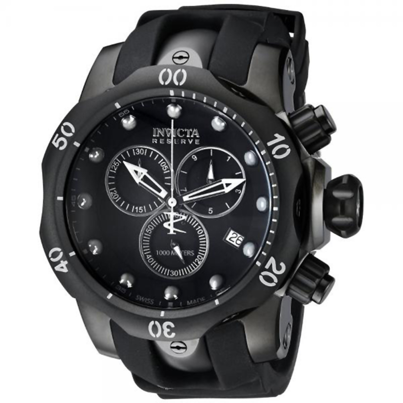 Invicta 6051 Men's Venom Reserve Polyurethane Watch - Black