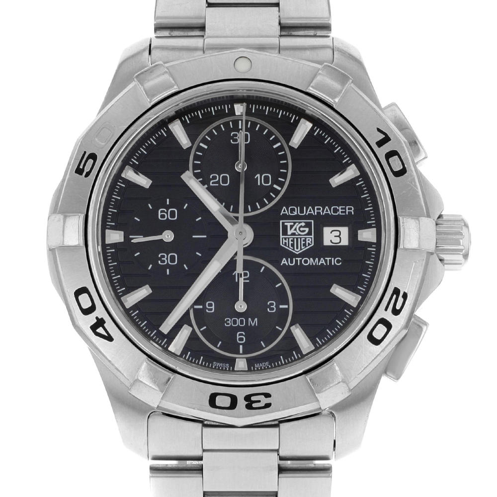 TAG Heuer CAP2110BA0833 Men’s Aquaracer Stainless Steel Chronograph Watch - Black