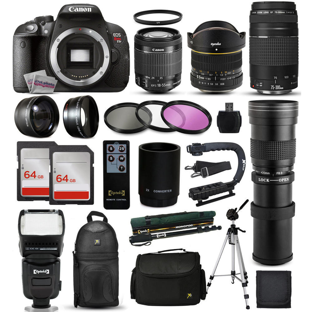 Canon CNT5I4LENS42075300K2 18MP Rebel T5i DSLR Camera Body with Lens and Accessory Kit