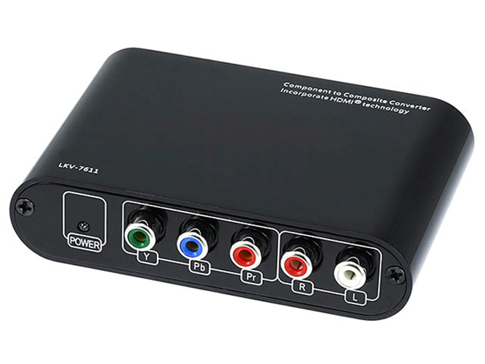 Monoprice MNP7114 7114 Component (YpbPr) to Composite Video Converter - Black