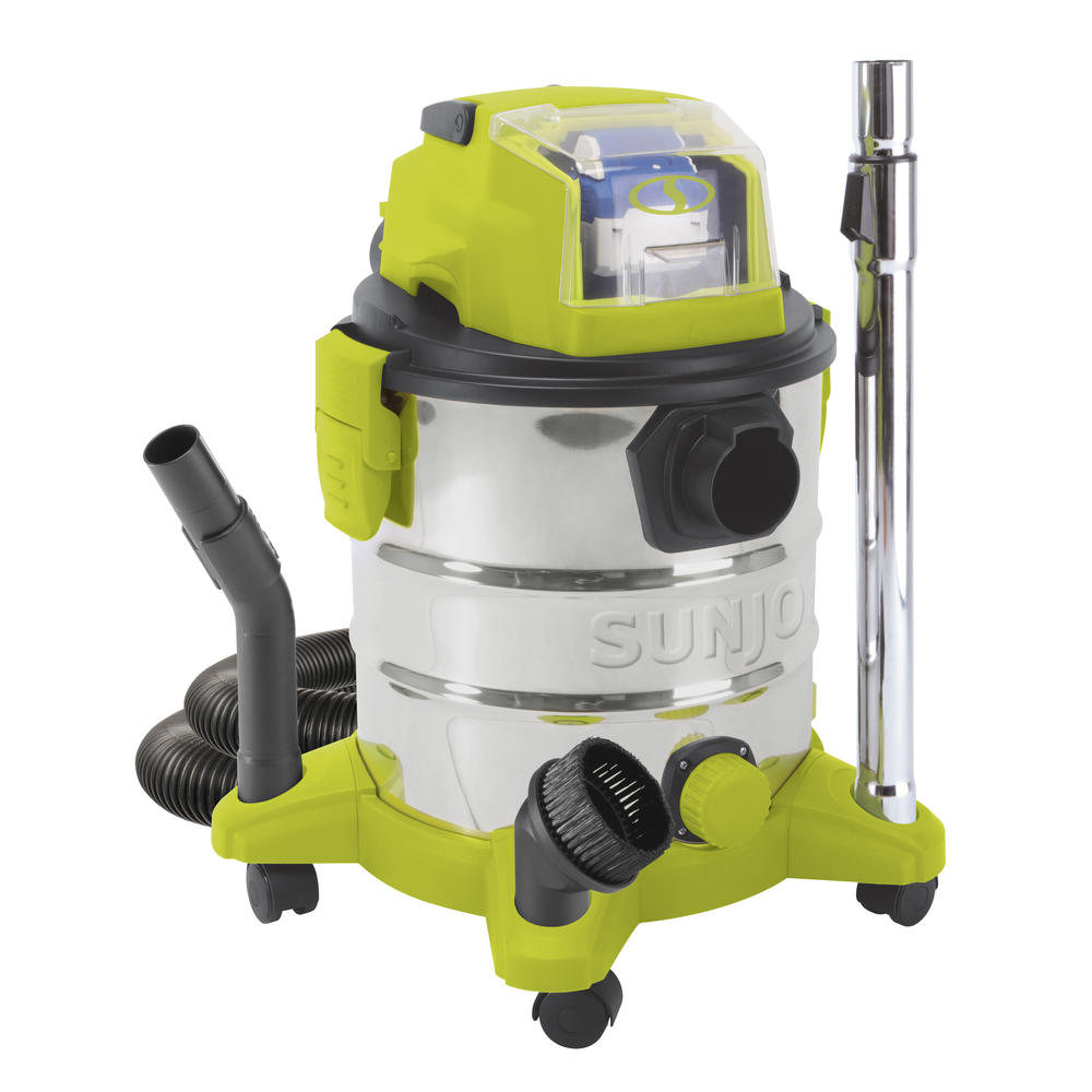 Sun Joe 24V iON+ 5.3gal. Cordless Portable Wet/Dry Vacuum Kit w/ 4.0Ah Battery and Charger
