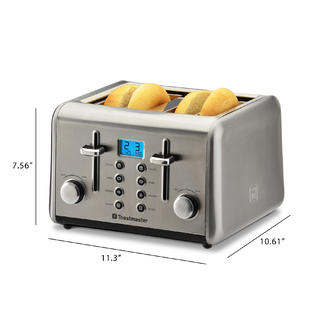 Shop the Toastmaster 4-Slice Digital Toaster in Stainless Steel