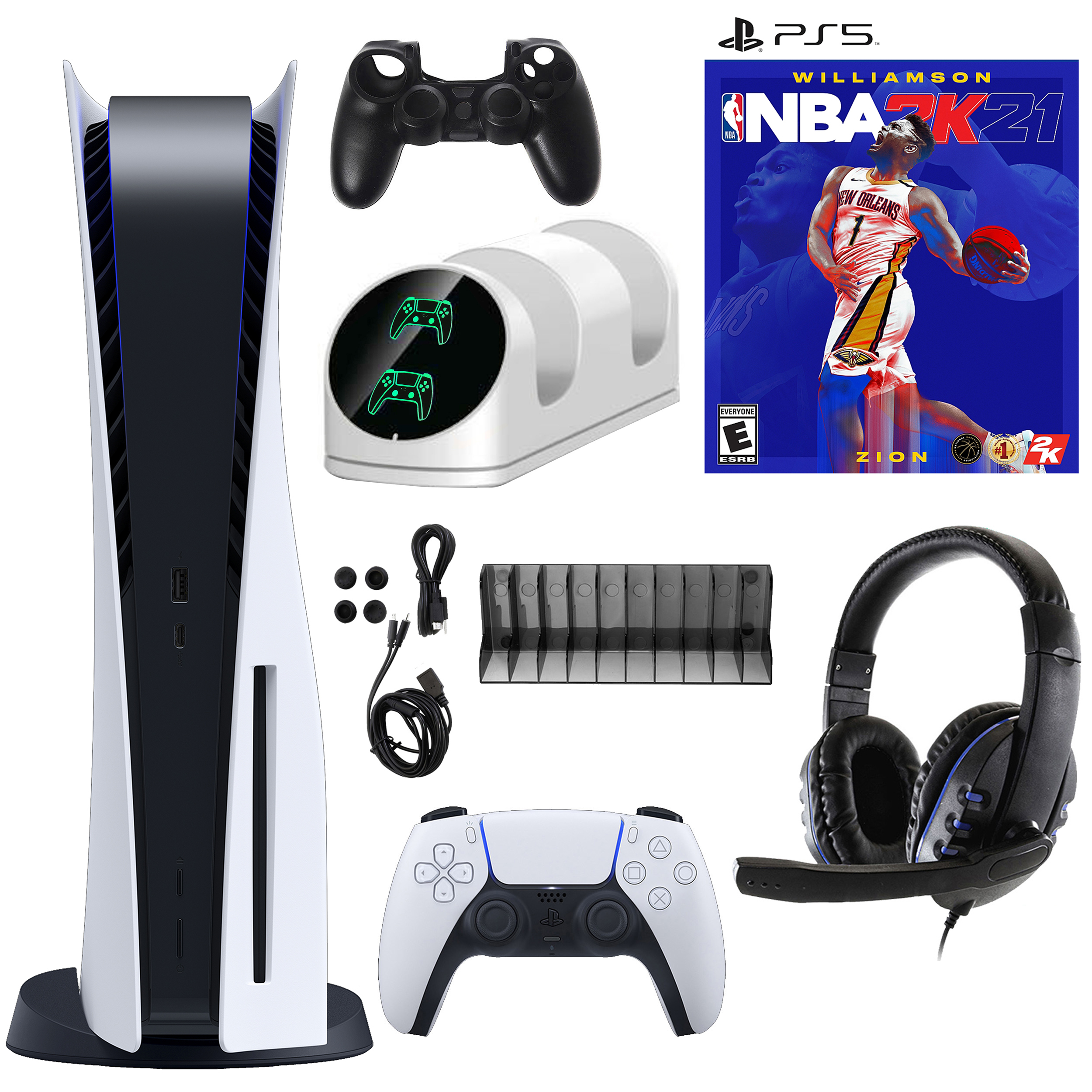 Sony PlayStation 5 Console with NBA 2K21 Game and Accessories