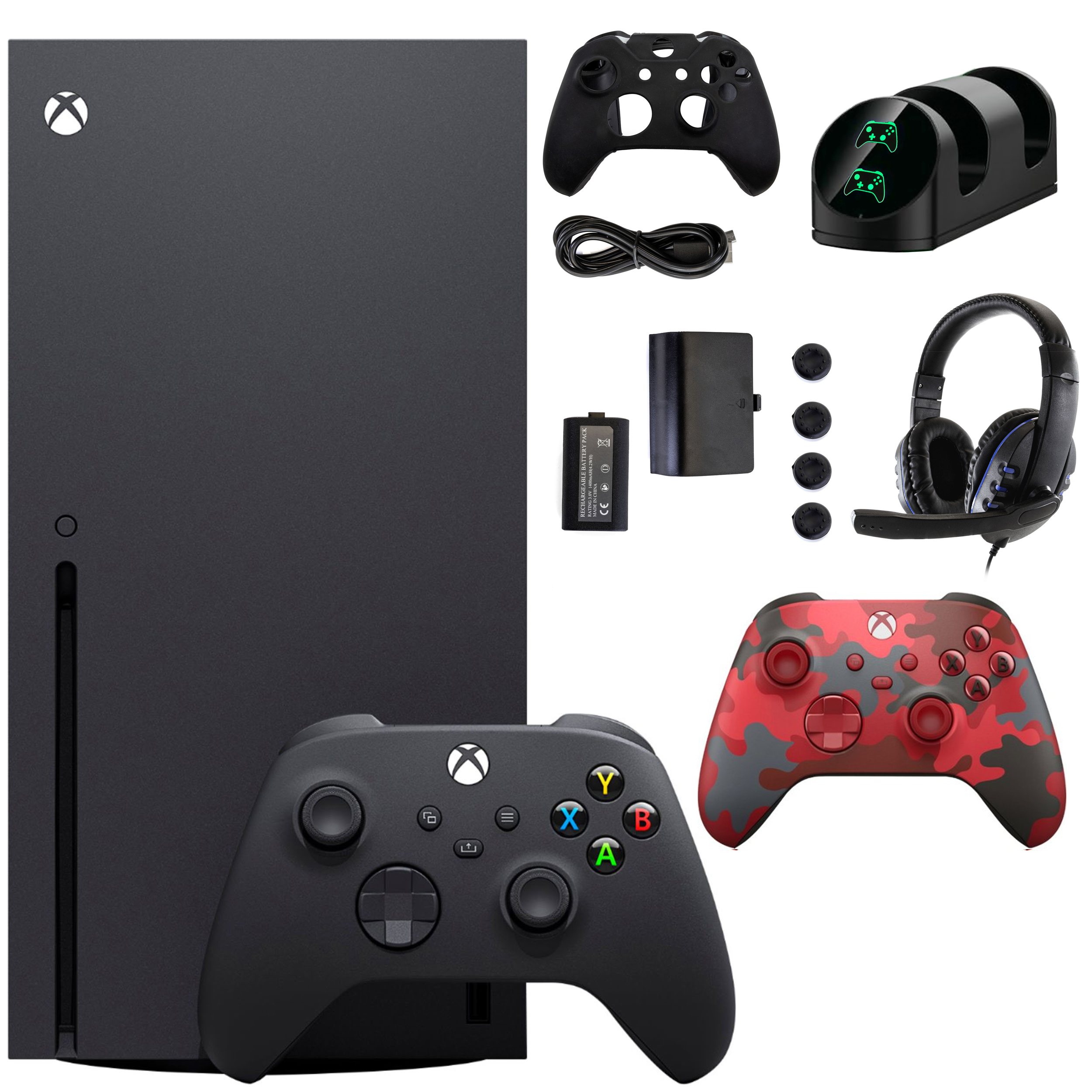 Microsoft Xbox Series X 1TB Console with Extra Day Strike Controller Accessories Kit