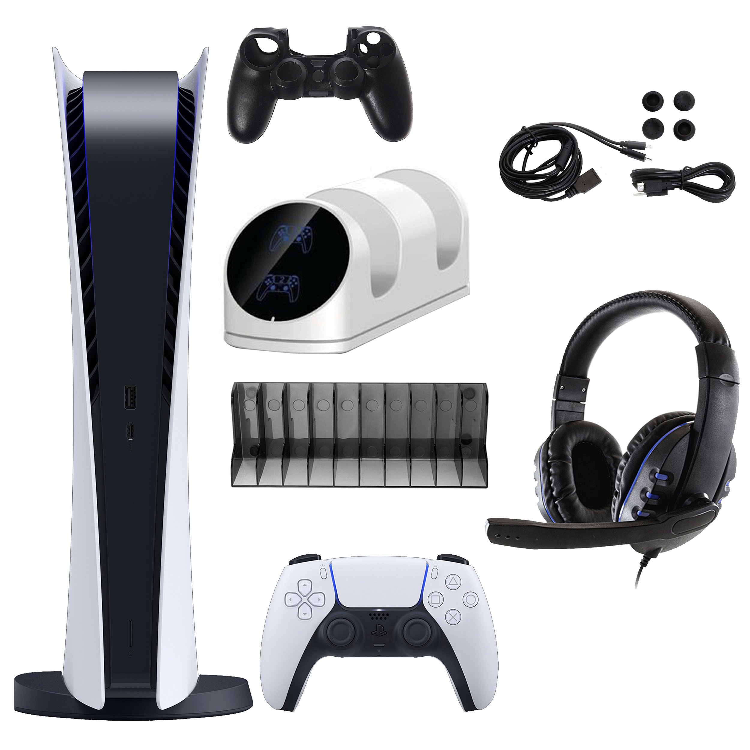 Sony PlayStation 5 Digital Console with Accessories Kit