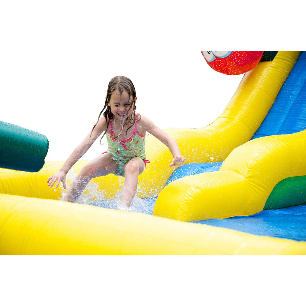 JumpOrange Caterpillar Mud Park Wet/Dry Combo Bounce House