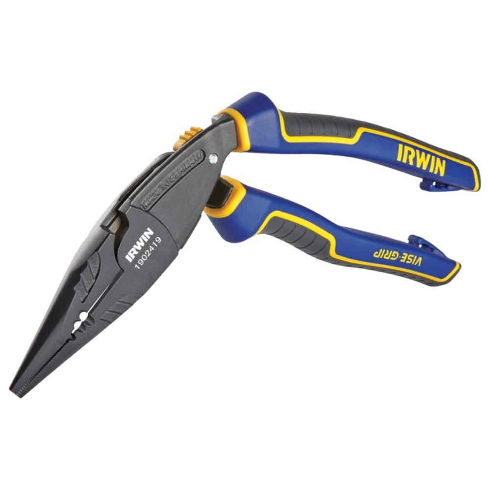 Irwin 1902419 8in. Tilted Multi-Purpose Vise-Grip Long Nose Pliers