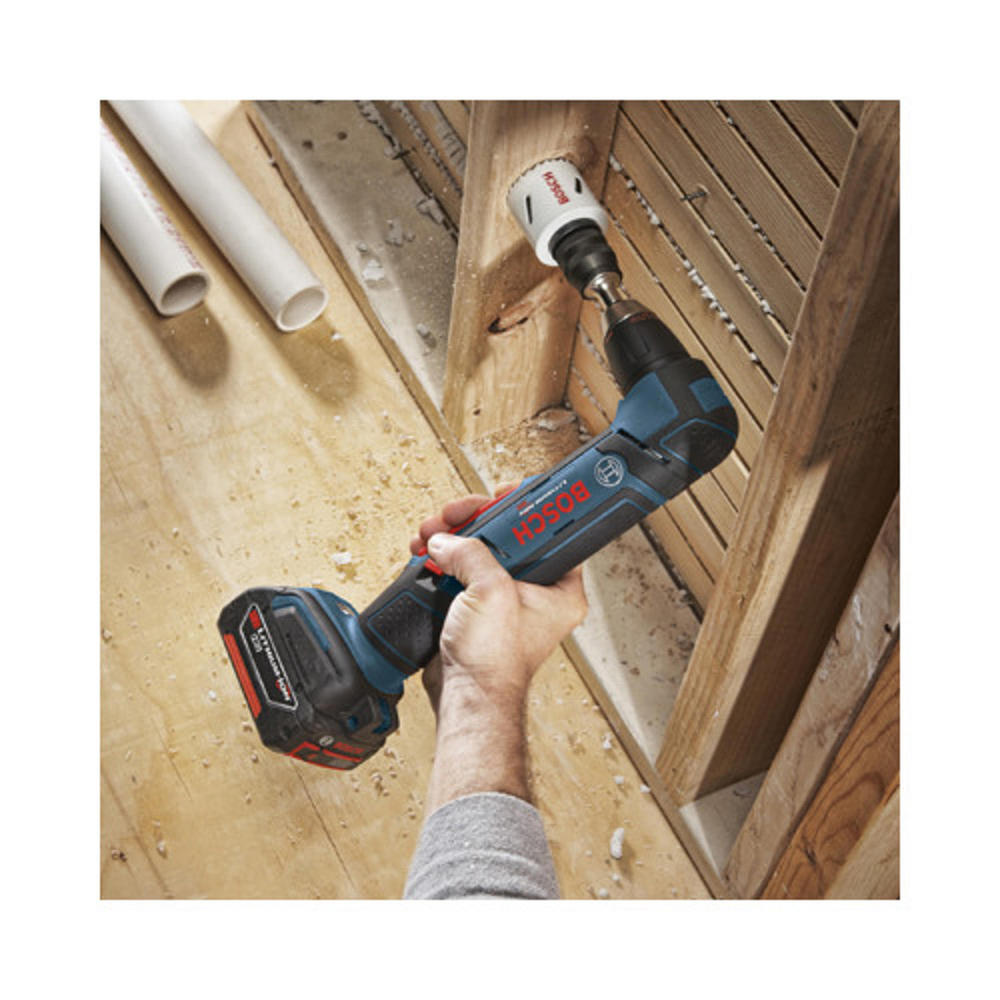 Bosch ADS181102 18V Lithium Ion Cordless Right-Angle Drill Driver with Batteries