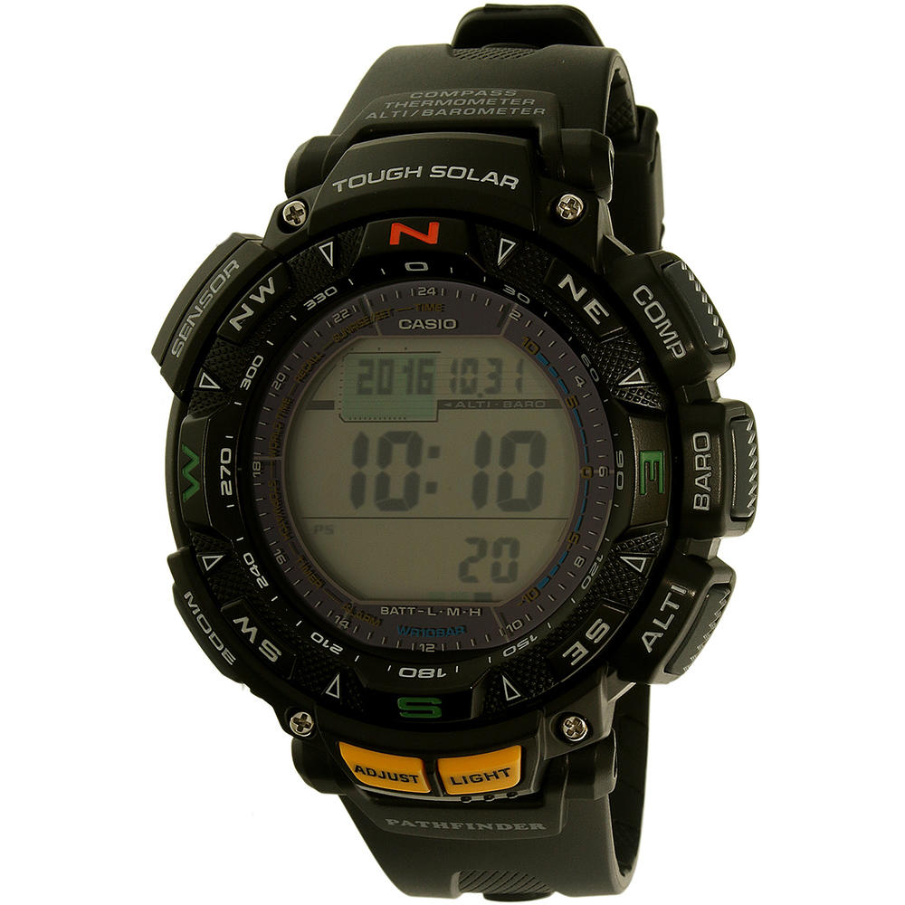 Casio PAG2401 Men’s  Pathfinder Resin Triple Sensor Multifunction Sports Watch - Black