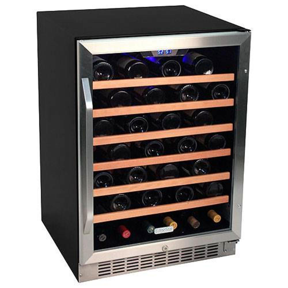 EdgeStar CWR531SZ CWR361FD 53 Bottle Built-In Wine Cooler – Stainless Steel