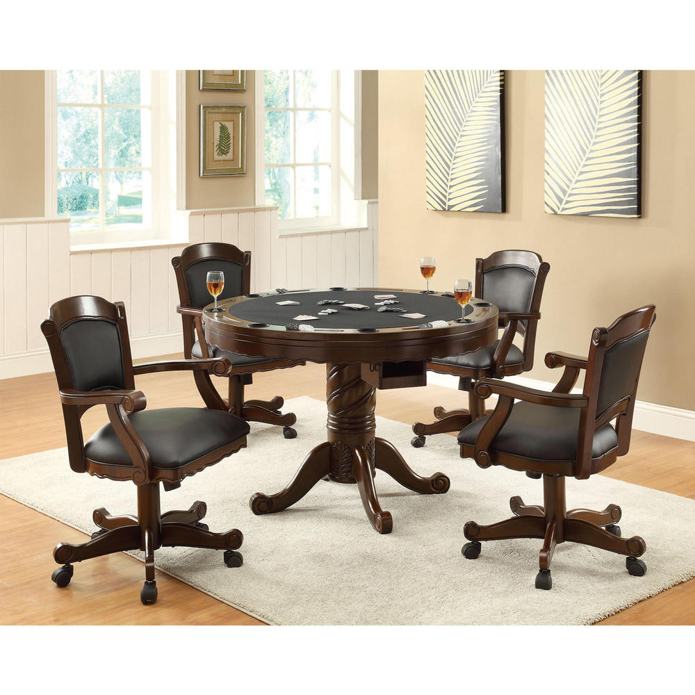 Coaster 100871 Turk 3-in-1 Game Table with Chairs