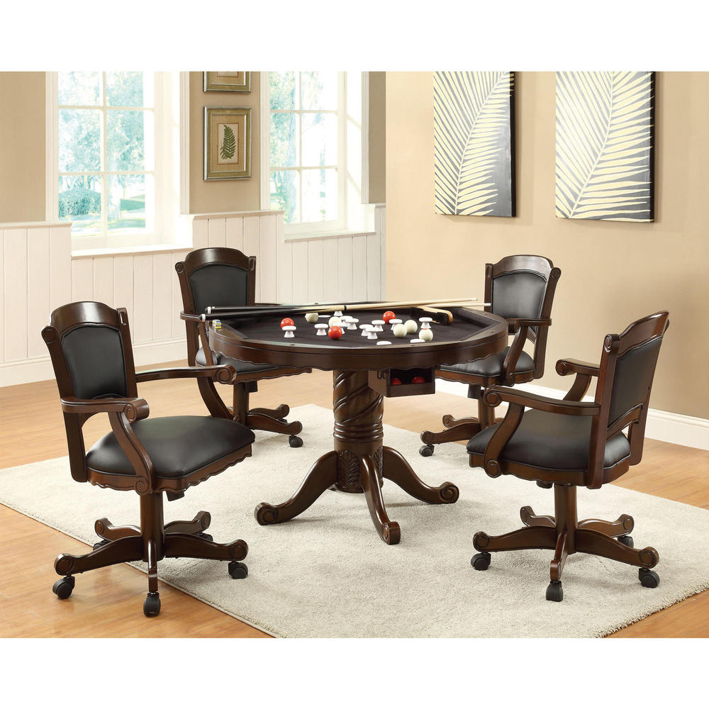 Coaster 100871 Turk 3-in-1 Game Table with Chairs