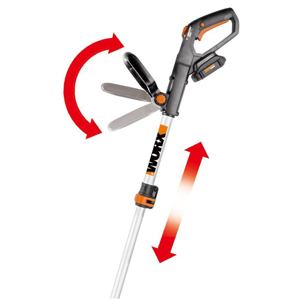 Worx WG163  20V 3.0 Ah Lithium-Ion 12 in. Grass Trimmer/Edger with Command Feed