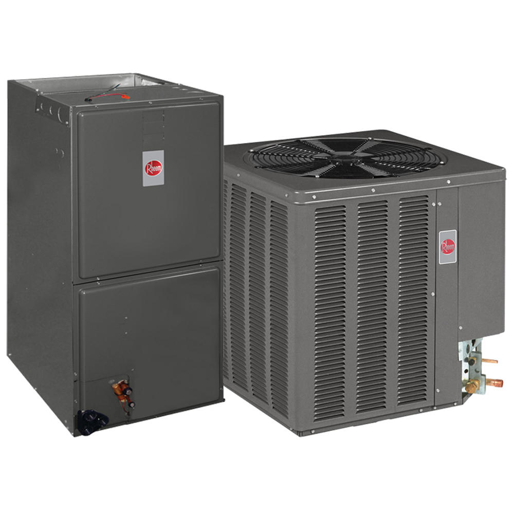 Rheem / Ruud 13PJL18A01RHLLHM2417JA 14 SEER 1.5 Ton Heat Pump System ...