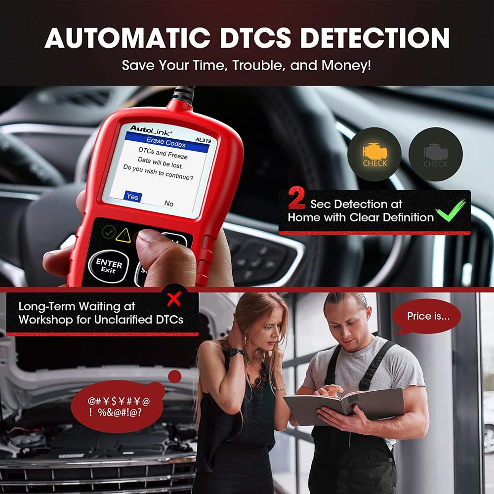 Autel AutoLink OBD2 Automotive Diagnostic Scan Tool
