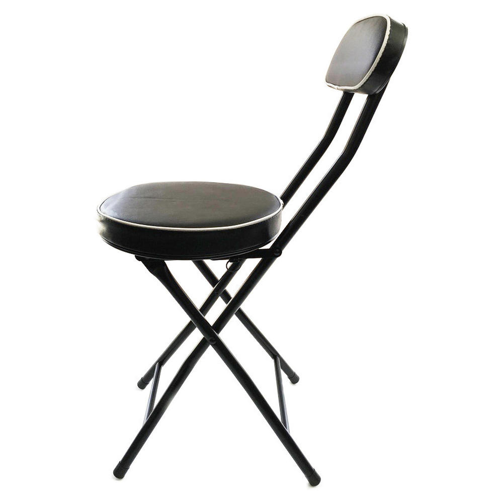 Wee's Beyond Steel Bar Stool with Cushion - Black