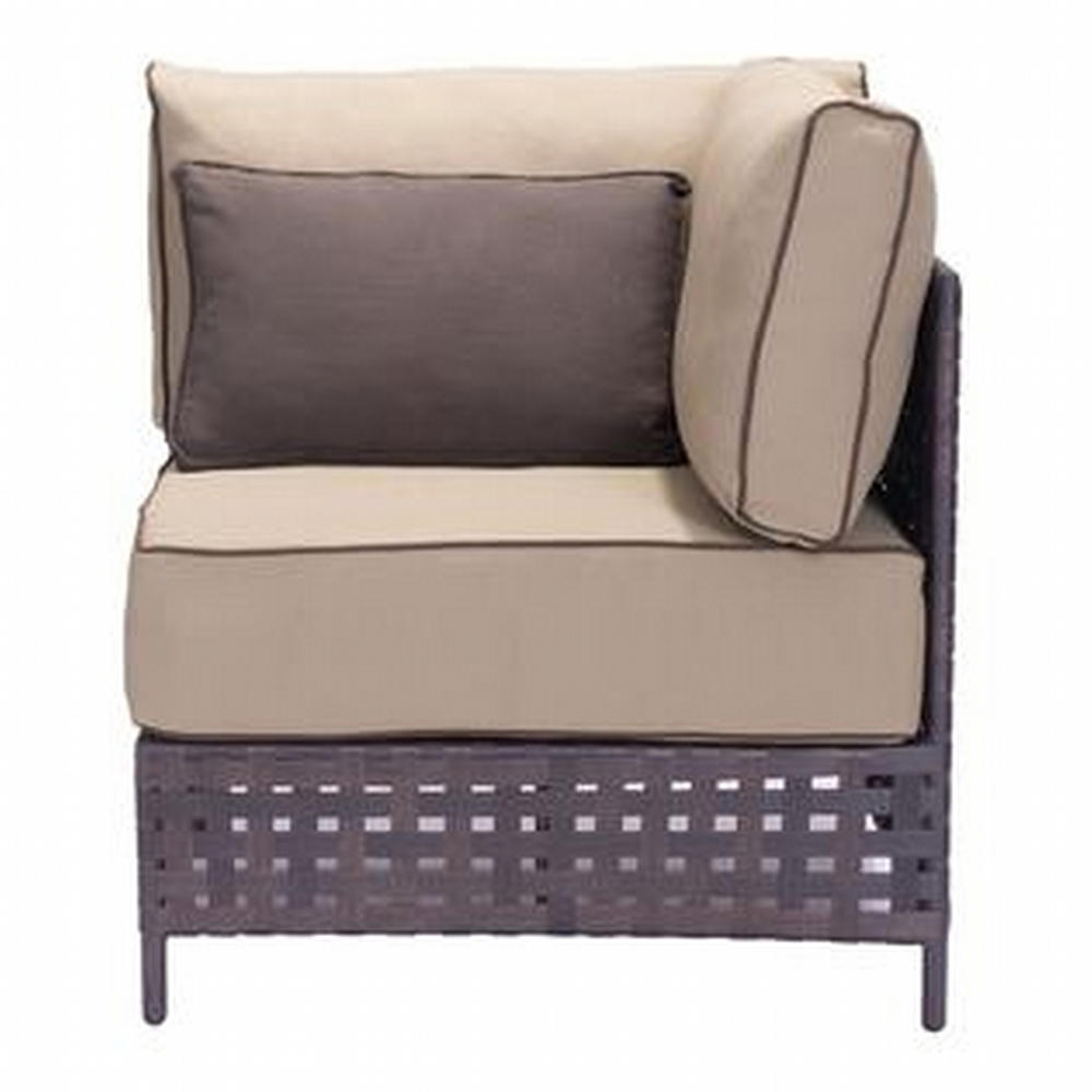 America Luxury Modern Contemporary Patio Corner Chair - Beige