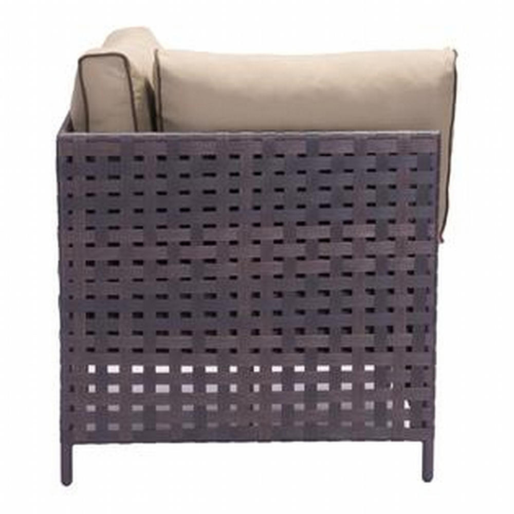America Luxury Modern Contemporary Patio Corner Chair - Beige