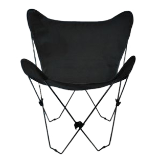 Algoma Net Company Classic Butterfly Chair w/Cover - Ebony