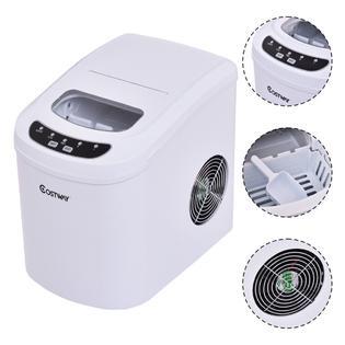 Costway Ep22769wh White Portable Compact Electric Ice Maker Machine Mini Cube 26lb Day New
