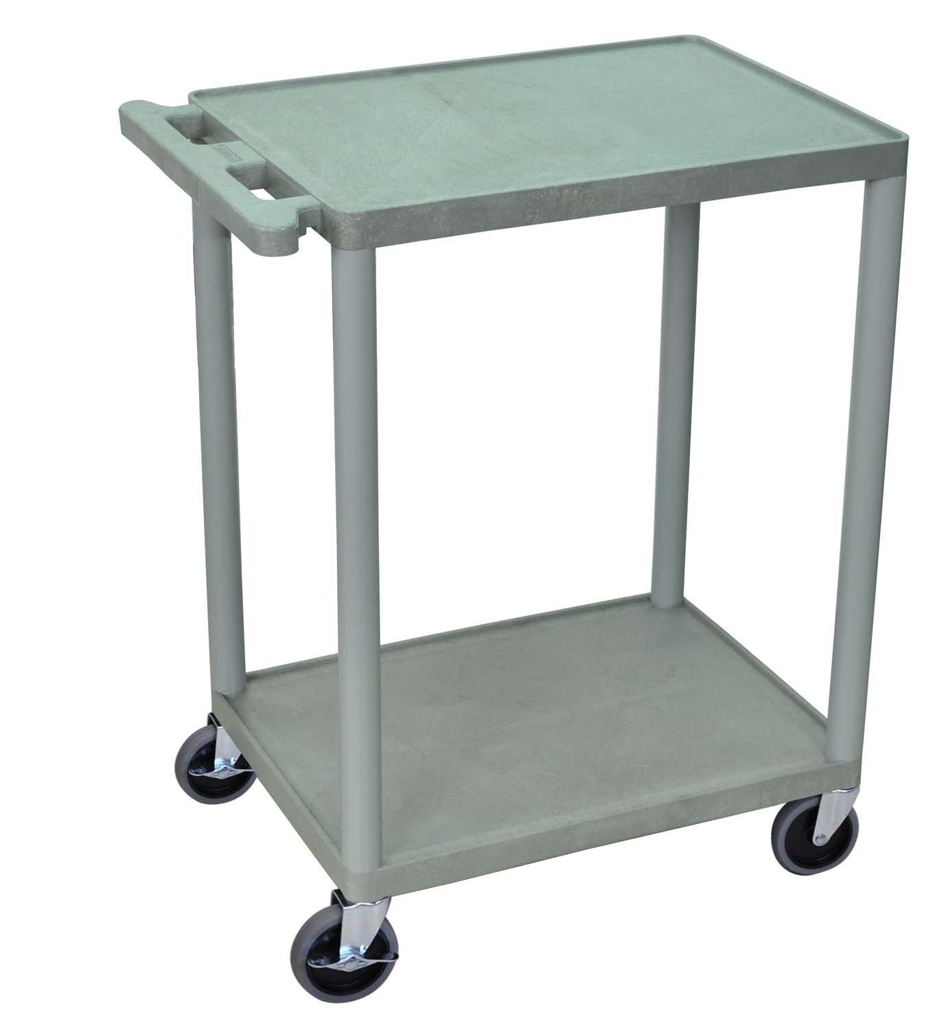 Offex  HE32-G - Utility Cart - Two Shelves Structural Foam Plastic