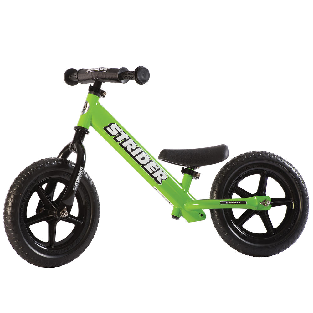 Strider  - 12 Sport Balance Bike, Ages 18 Months to 5 Years - Green