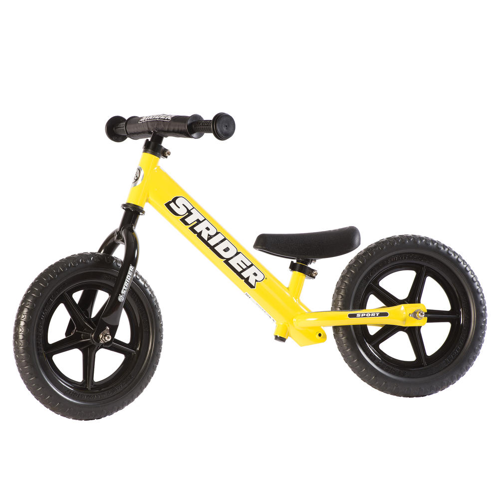 Strider  - 12 Sport Balance Bike, Ages 18 Months to 5 Years - Yellow