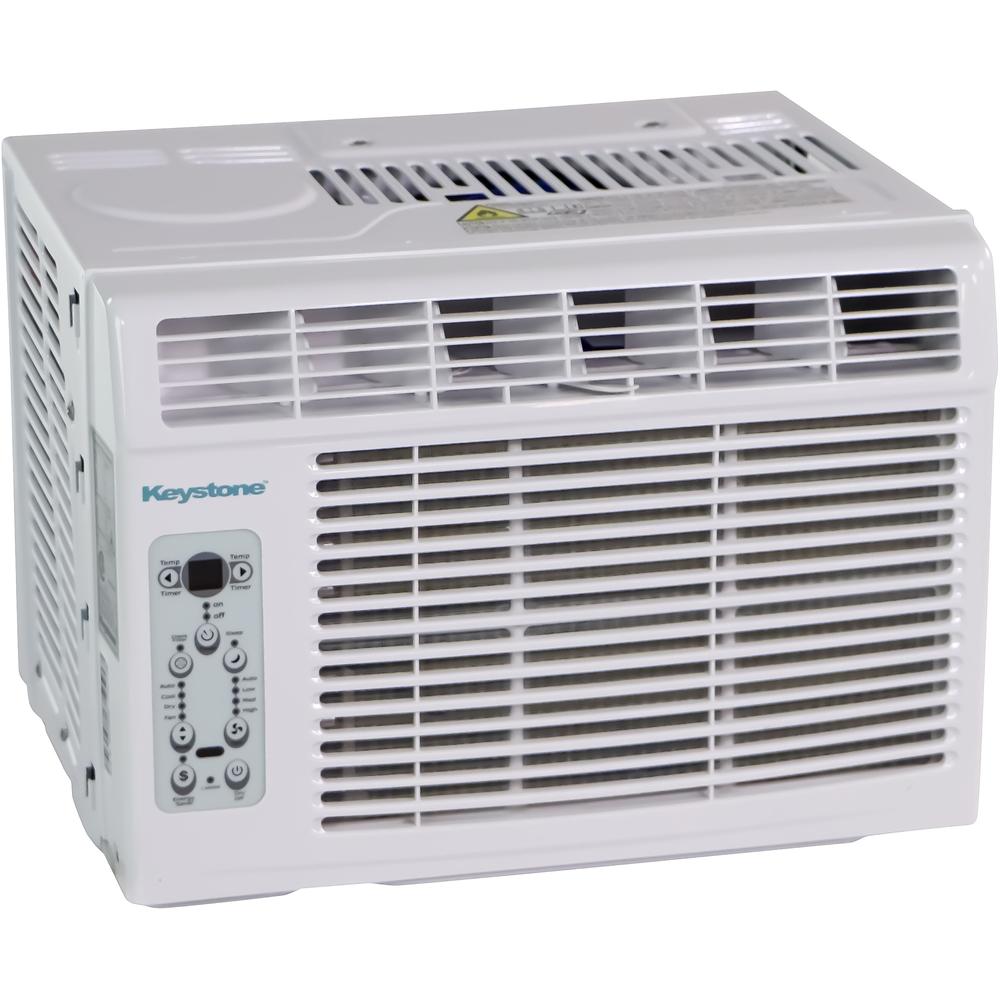 Keystone KSTAW05BE 5,000 BTU Window-Mounted Air Conditioner with Follow Me LCD Remote Control