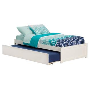 Atlantic Eco Friendly Twin Bed In White, Eco Friendly Twin Bed