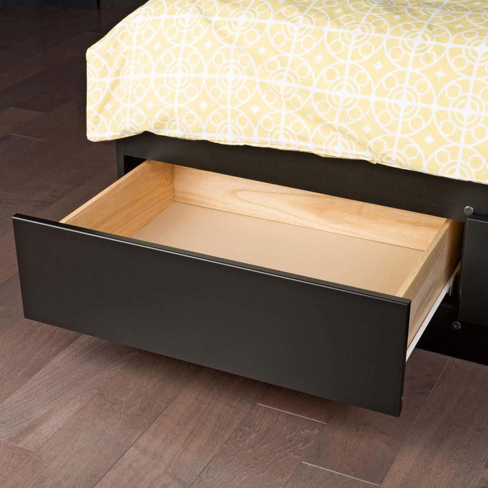 Prepac King Mate�s Platform Storage Bed with 6 Drawers, Black