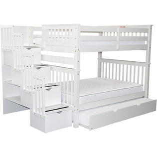 Bedz King Full Over Bunk Bed With, Sears Bunk Beds Twin Over Full