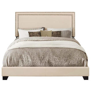 Pulaski Furniture Nailhead Upholstered King Bed - Sears ...