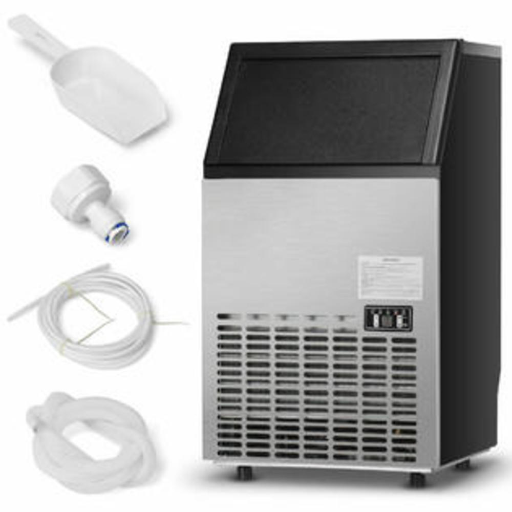 Goplus EP21967 Built-In Stainless Steel 110Lbs/24H Portable Ice Maker