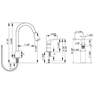 Builders Shoppe 1170tb Pull Down Kitchen Faucet Sears Marketplace