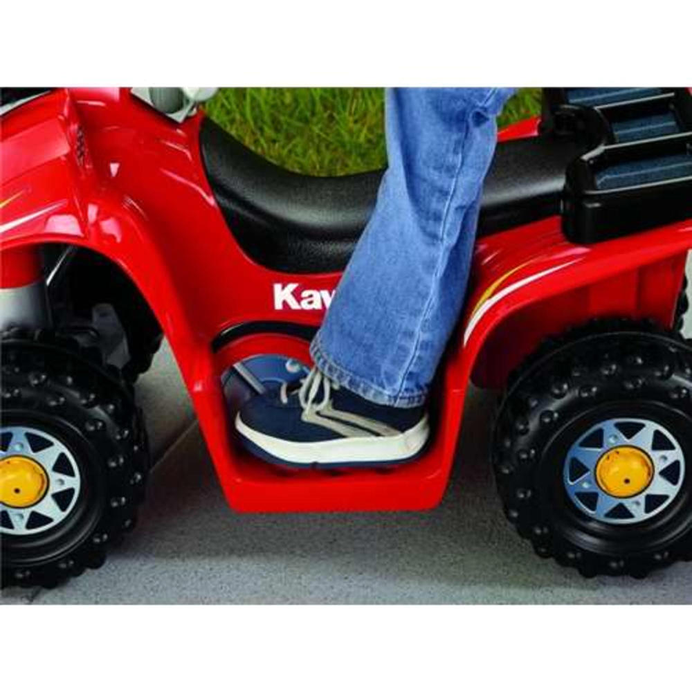 Fisher-Price 6V Power Wheels Kawasaki Lil' Quad with Push-Button Operation