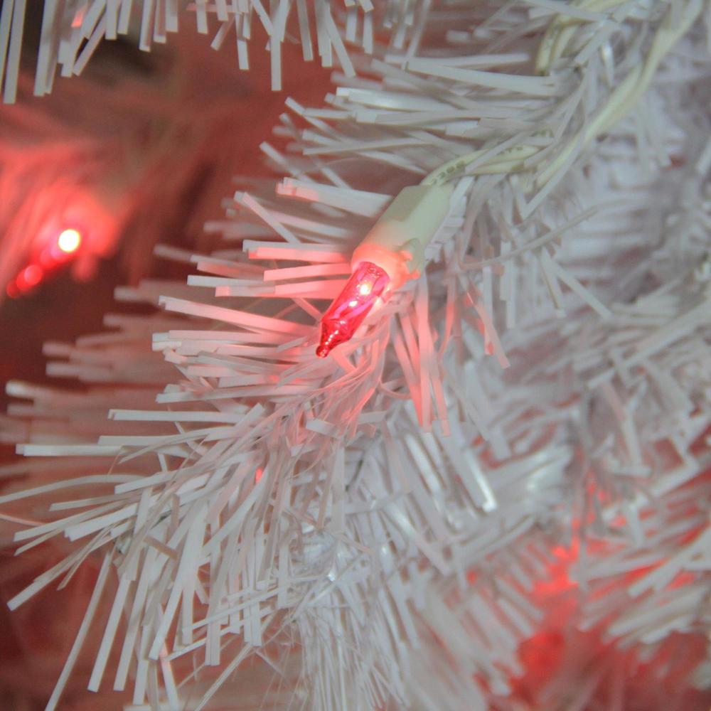 NorthLight 7.5' Pre-Lit White Cedar Pine Indoor Full Christmas Tree