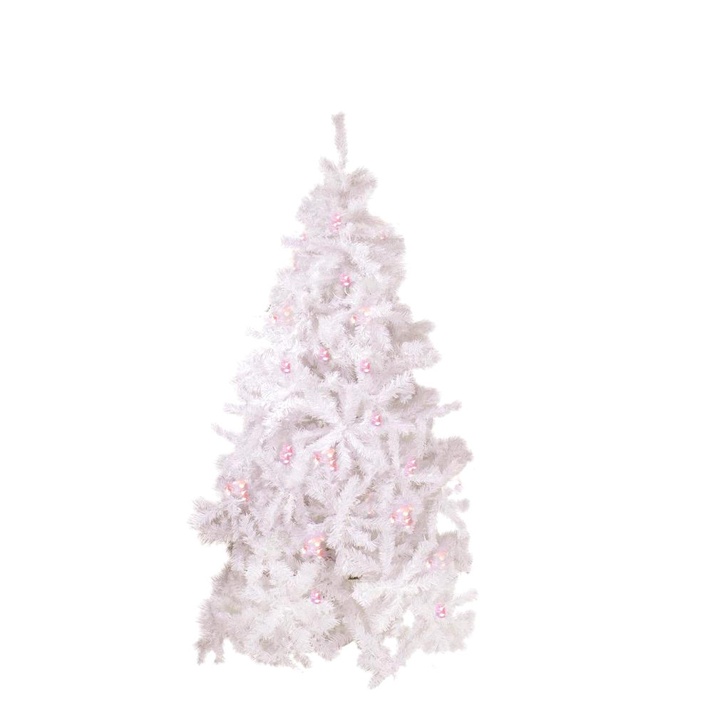 NorthLight 7.5' Pre-Lit White Cedar Pine Indoor Full Christmas Tree