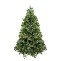 Asstd National Brand Northlight 6.5' Pre-Lit Full Ashcroft Cashmere Pine Artificial Christmas Tree - Warm Clear LED Lights