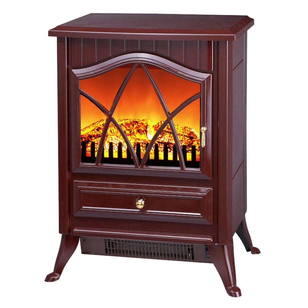 Golden Vantage 18D2P 16" Freestanding Electric Fireplace with 3D Flames - Red