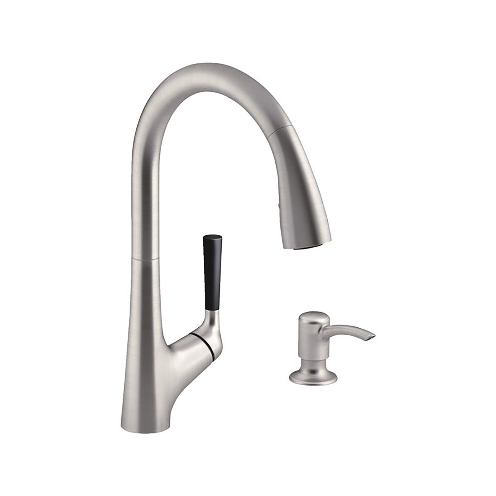 Kohler Malleco Single-Handle Pull-Down Kitchen Sink Faucet - Vibrant Steel