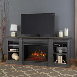 Real Flame Store Eliot Grand Entertainment Center Electric Fireplace in Antique Gray by Real Flame